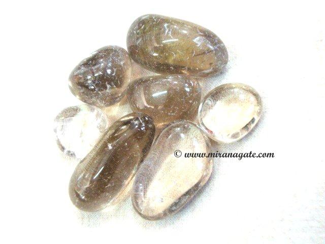 Manufacturers Exporters and Wholesale Suppliers of Crystal Smoky Tambled Khambhat Gujarat